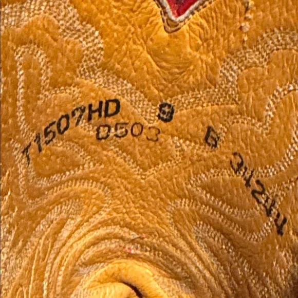 Lucchese 2000 Red Black full Quill Ostrich Cowboy Boots Size 9 Handmade in USA - Picture 6 of 13